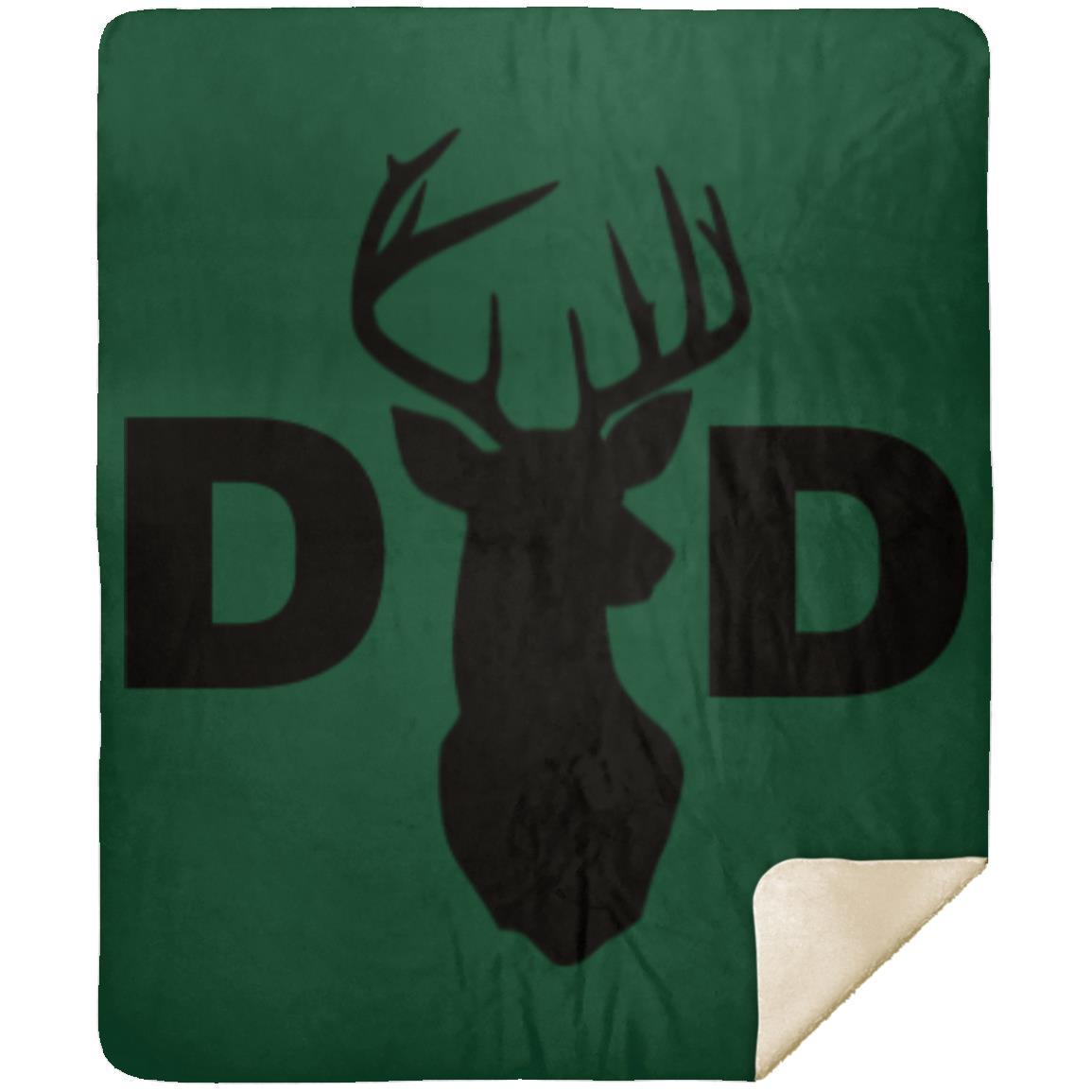 Dad Deer Dad hat MSHM Premium Sherpa Blanket 50x60