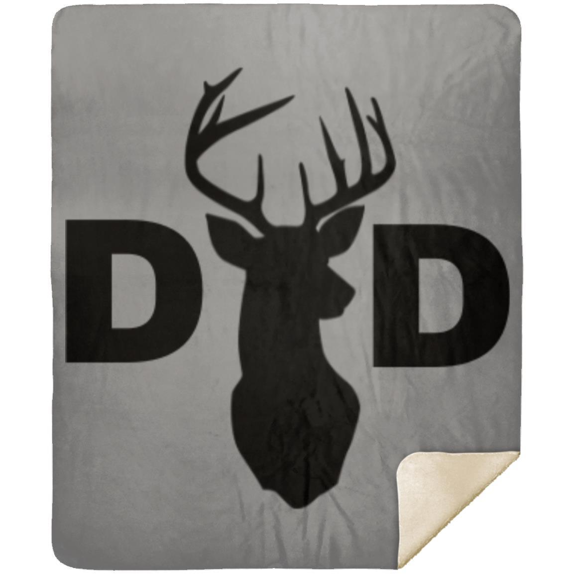 Dad Deer Dad hat MSHM Premium Sherpa Blanket 50x60