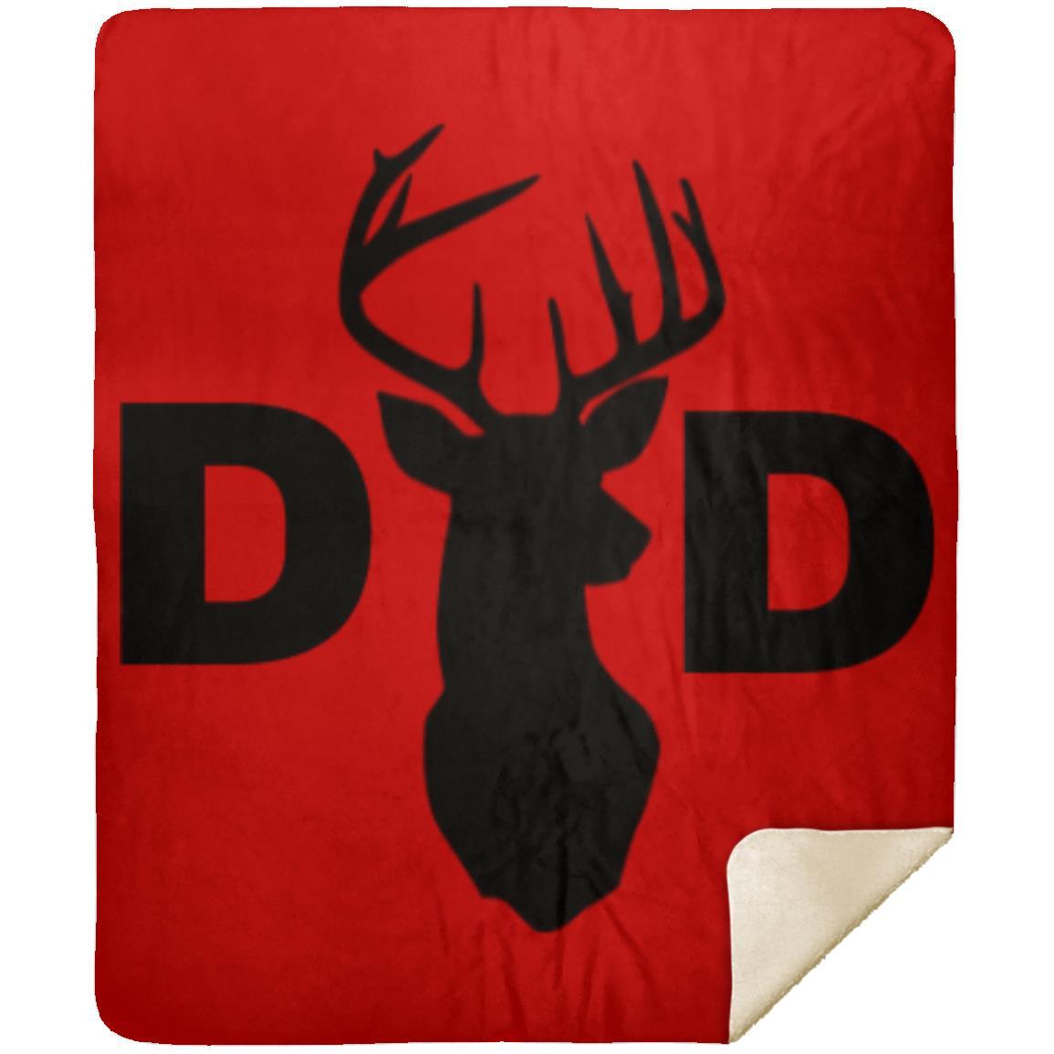 Dad Deer Dad hat MSHM Premium Sherpa Blanket 50x60