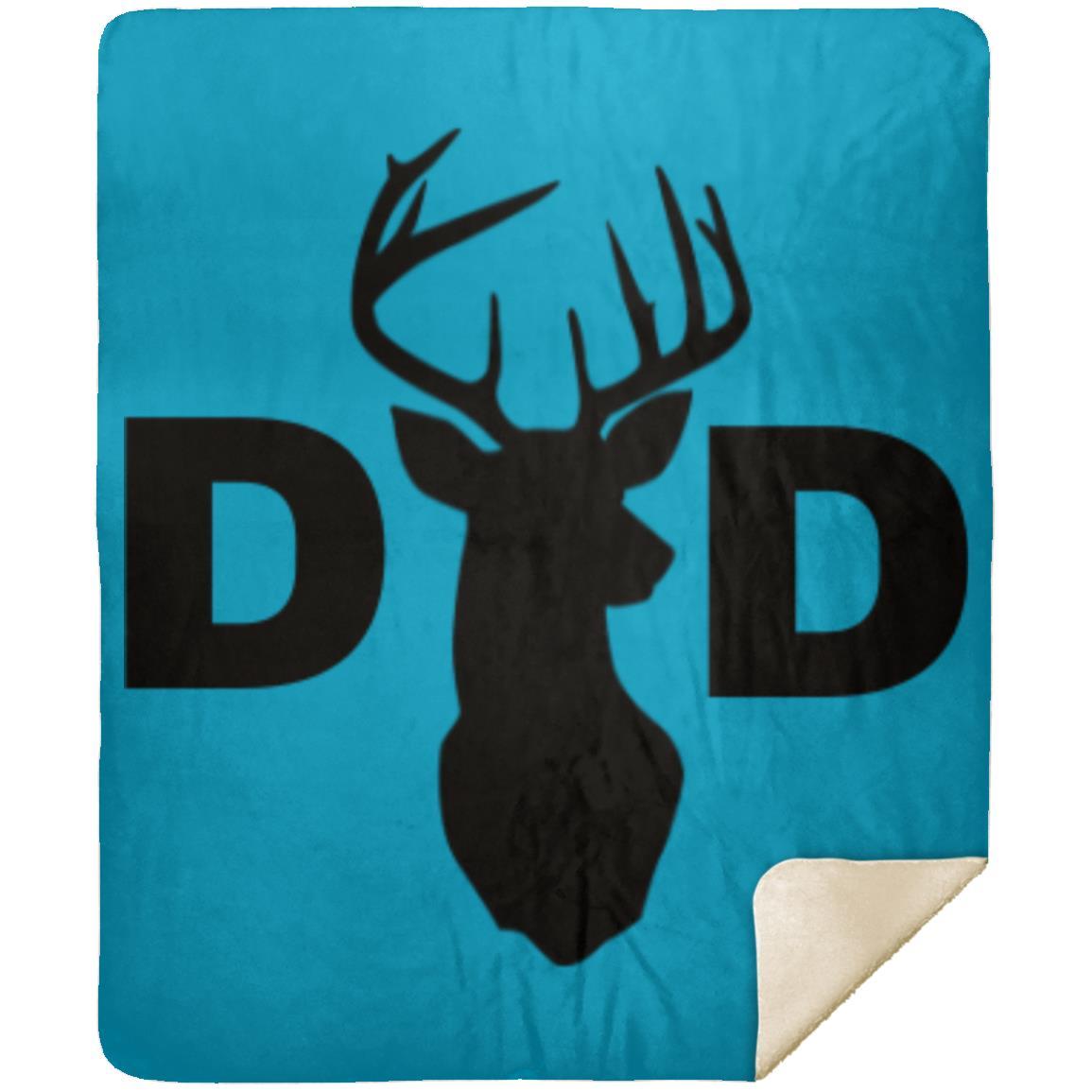 Dad Deer Dad hat MSHM Premium Sherpa Blanket 50x60