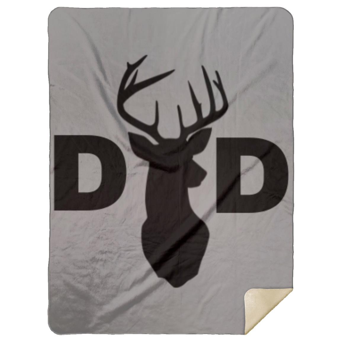 Dad Deer Dad hat MSHL Premium Sherpa Blanket 60x80