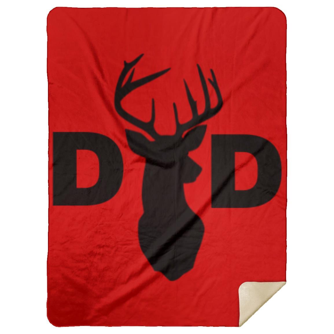 Dad Deer Dad hat MSHL Premium Sherpa Blanket 60x80