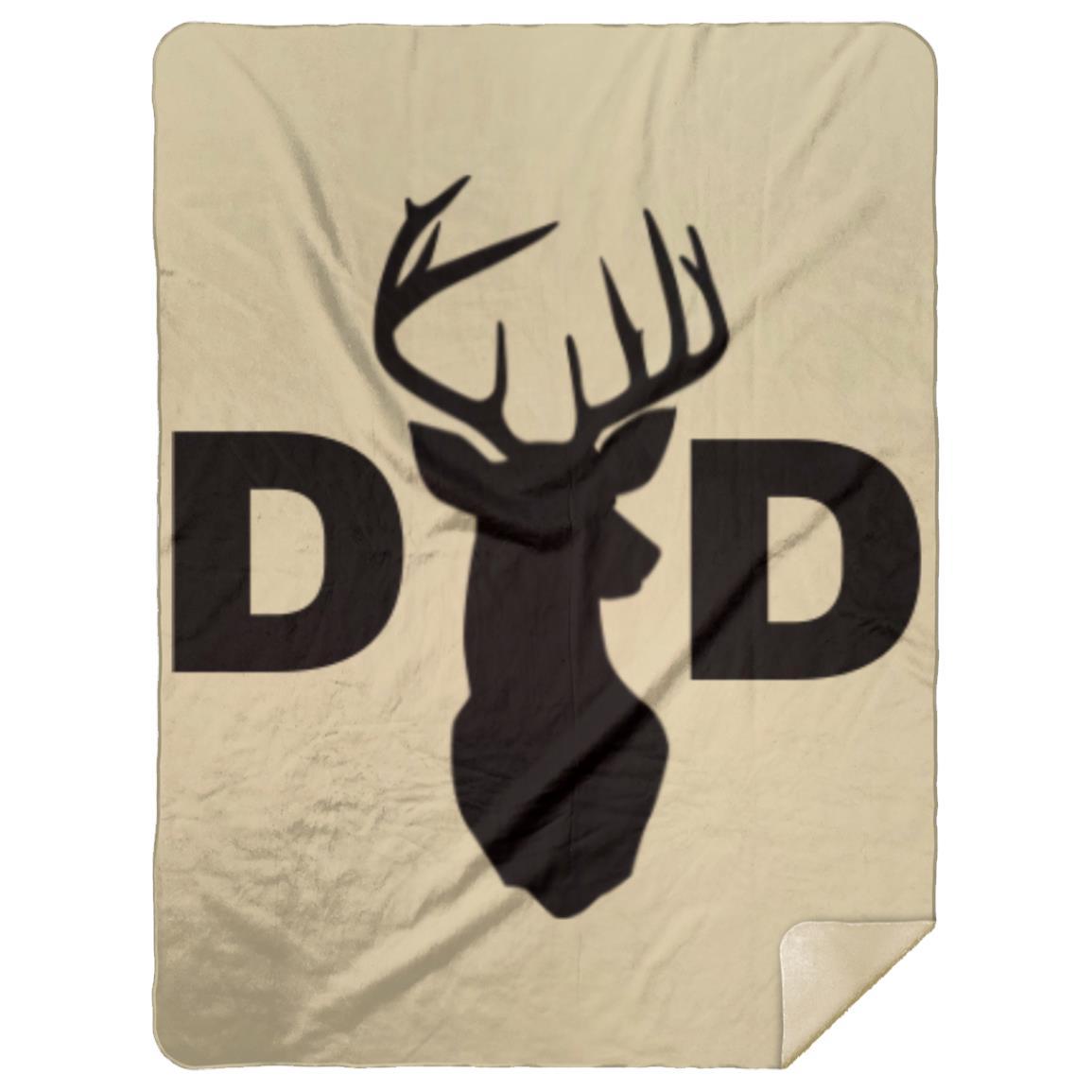 Dad Deer Dad hat MSHL Premium Sherpa Blanket 60x80