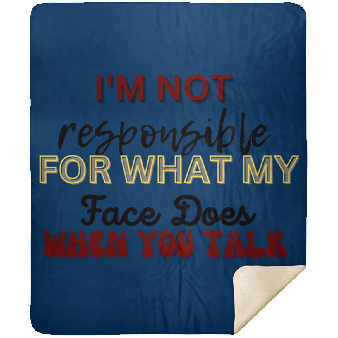 I'M NOT t-shirt MSHM Premium Sherpa Blanket 50x60