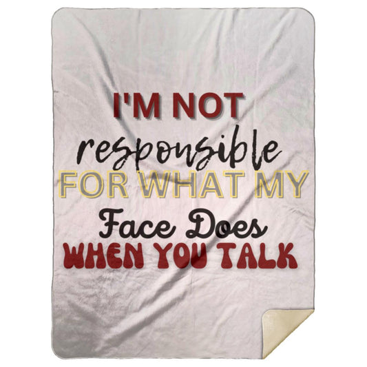 I'M NOT t-shirt MSHL Premium Sherpa Blanket 60x80