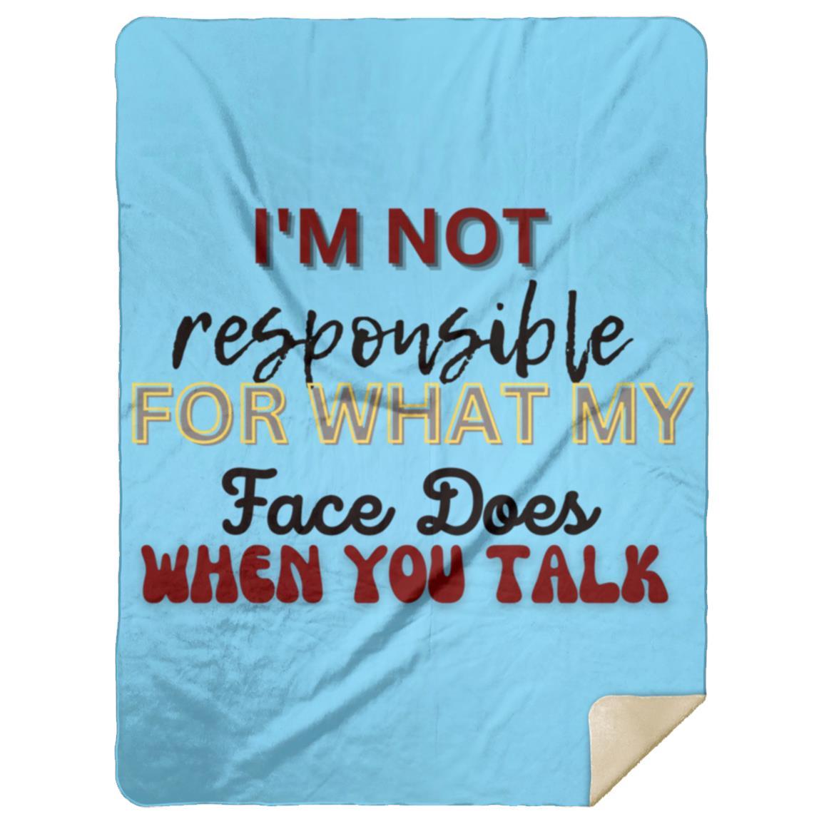 I'M NOT t-shirt MSHL Premium Sherpa Blanket 60x80