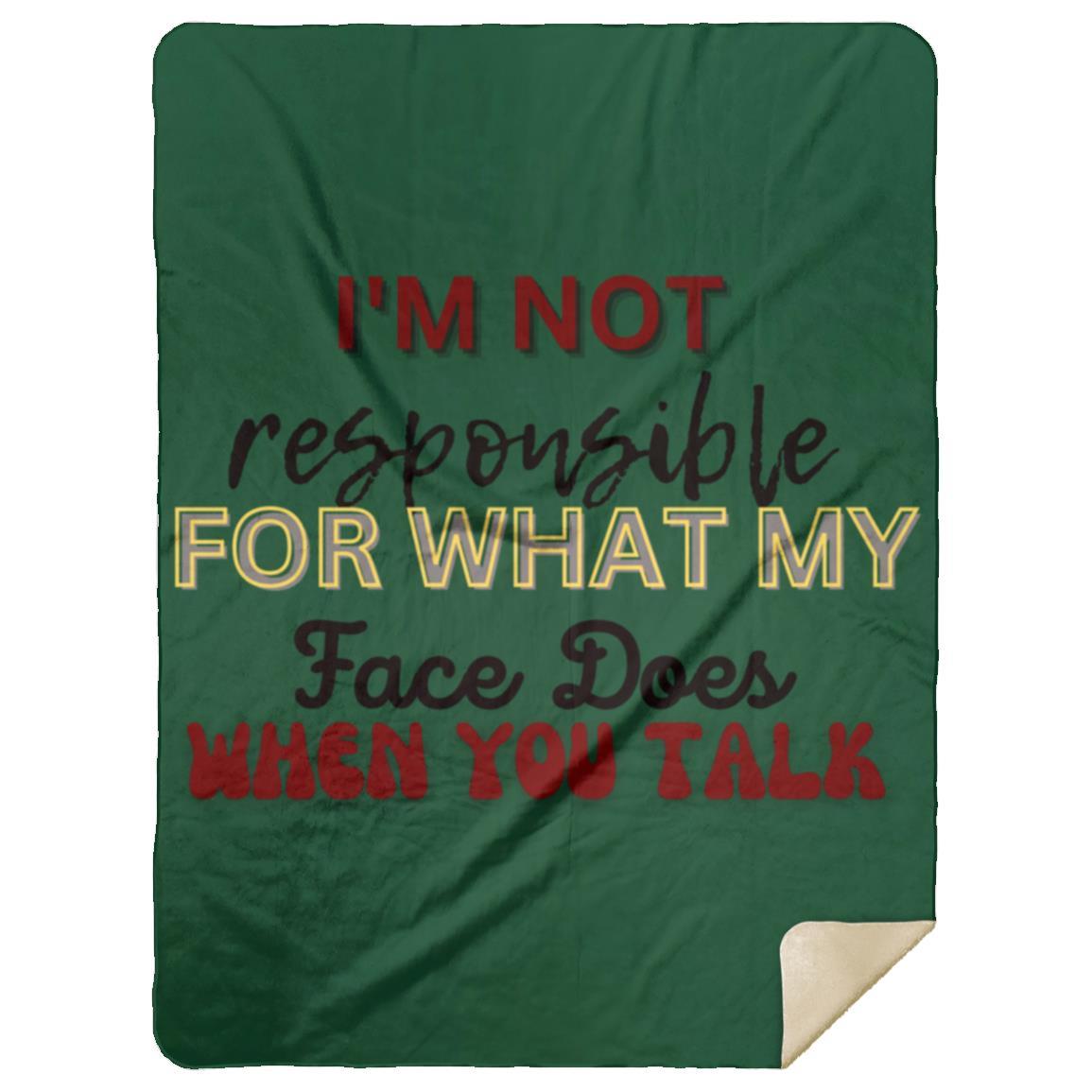 I'M NOT t-shirt MSHL Premium Sherpa Blanket 60x80