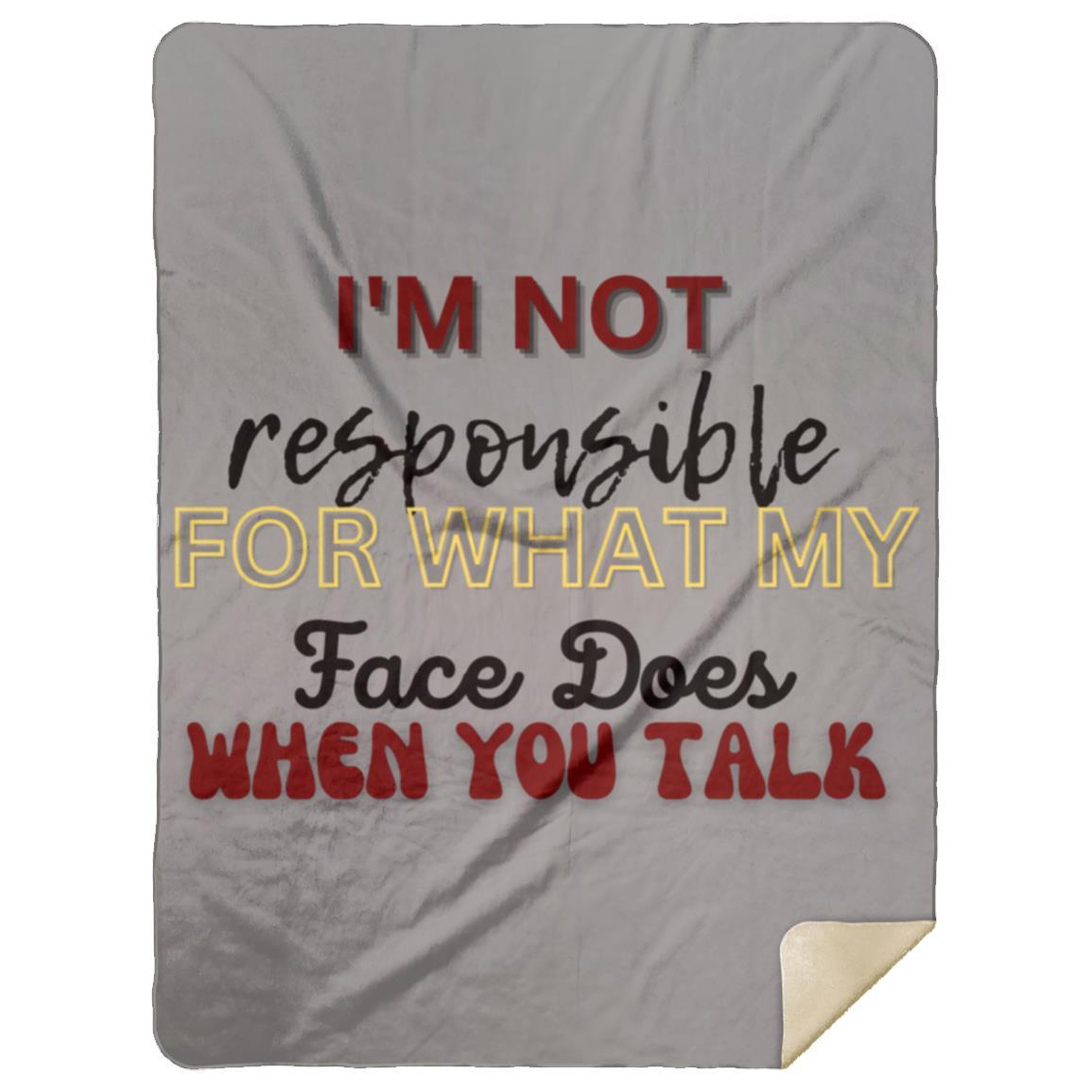 I'M NOT t-shirt MSHL Premium Sherpa Blanket 60x80