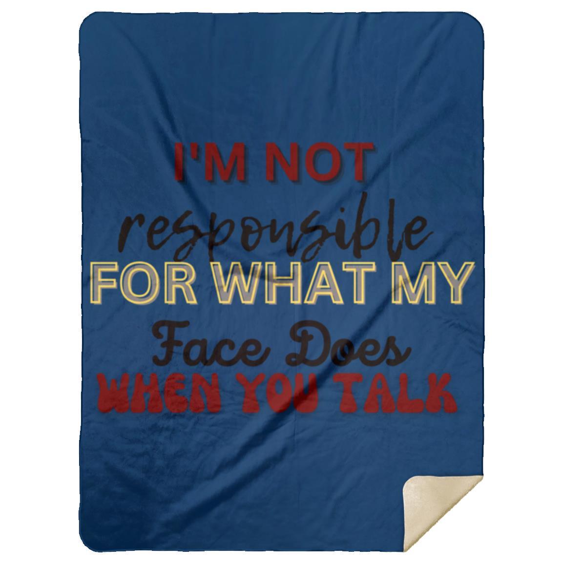 I'M NOT t-shirt MSHL Premium Sherpa Blanket 60x80