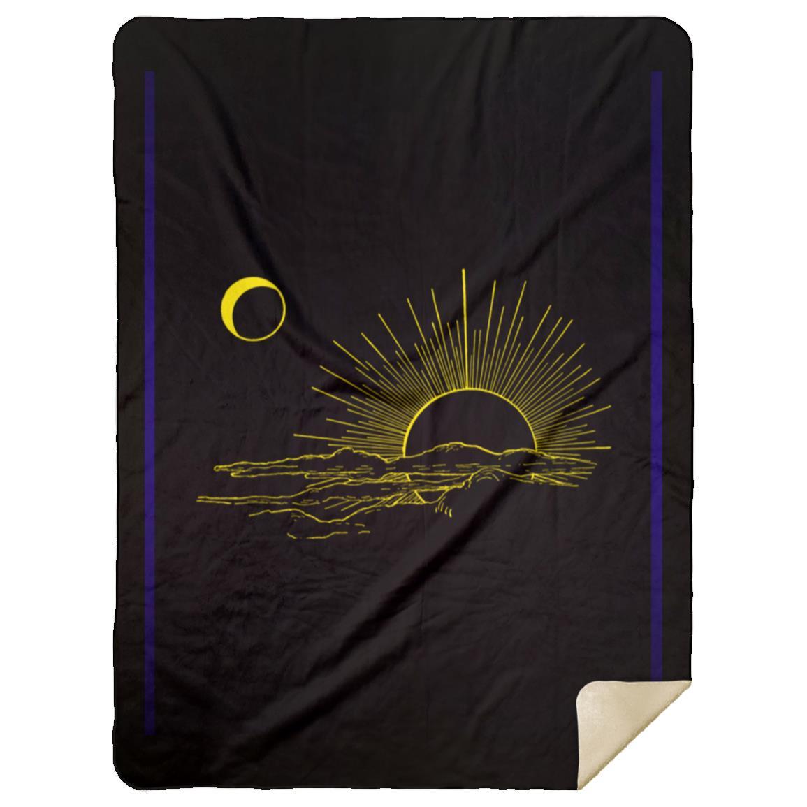 Sun and moon t-shirt MSHL Premium Mink Sherpa Blanket 60x80