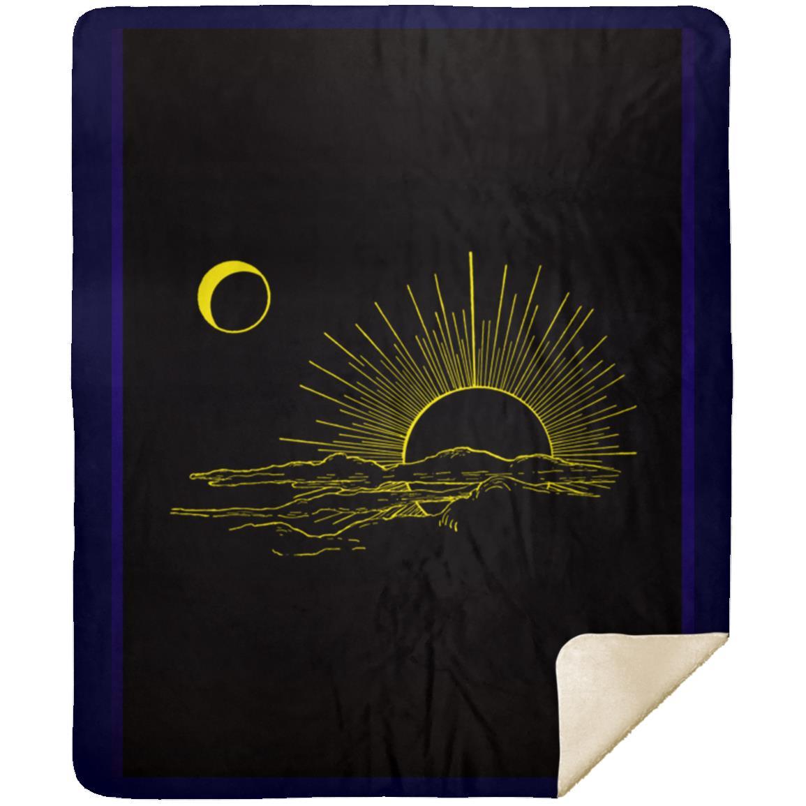 Sun and moon t-shirt MSHM Premium Mink Sherpa Blanket 50x60