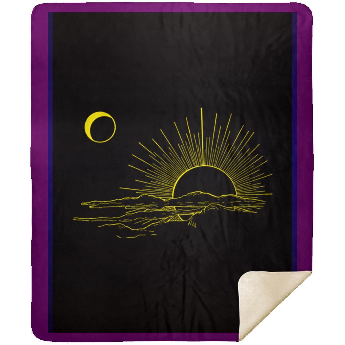 Sun and moon t-shirt MSHM Premium Mink Sherpa Blanket 50x60