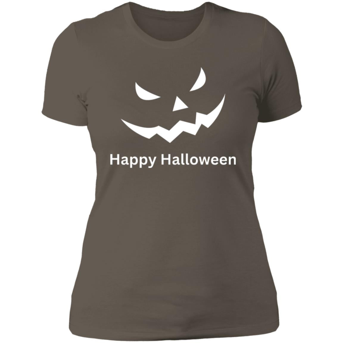 Scary Black Jack o' Lantern NL3900 Ladies' Boyfriend T-Shirt