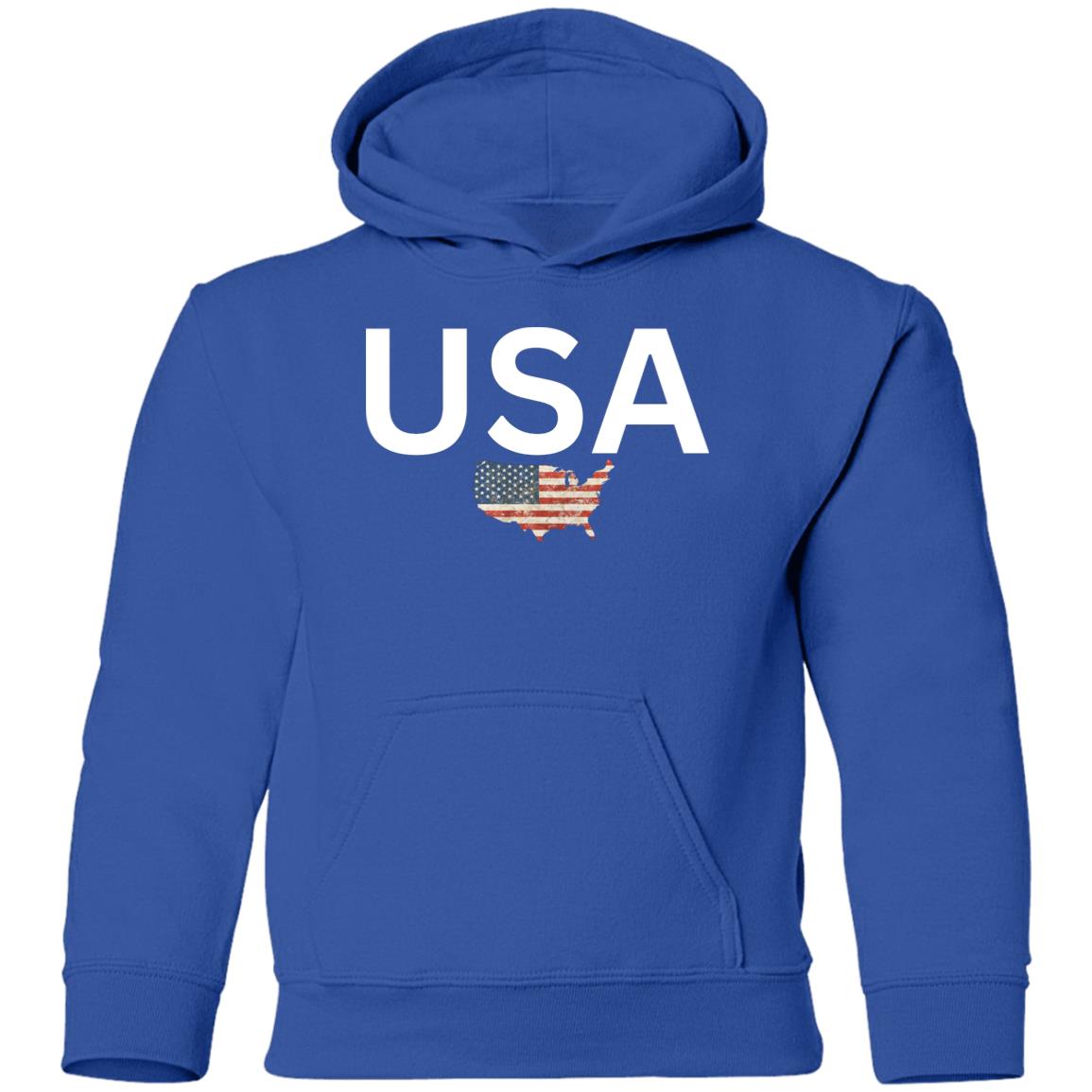 USA states flag G185B Youth Pullover Hoodie