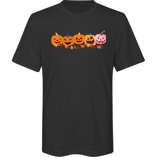 Jack 0 Lanterns in a Row  -- Kids Zone Tee