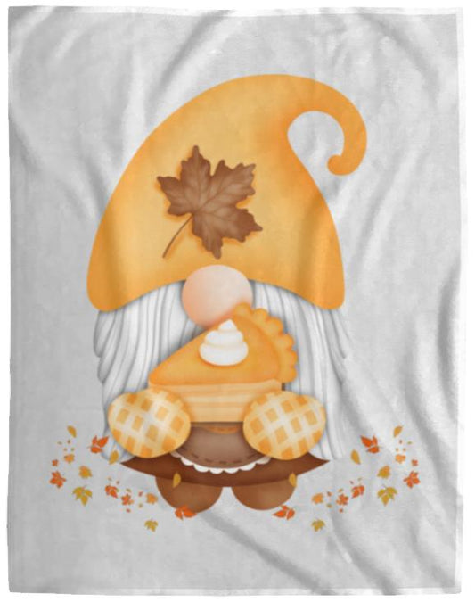 Gnome Pumpkin Pie VPL Cozy Plush Fleece Blanket - 60x80