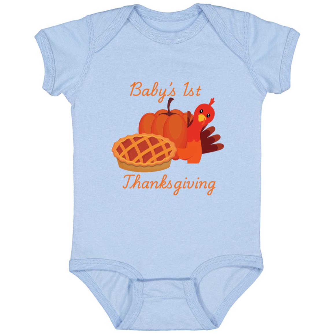 Baby’s 1st Thanksgiving Turkey -- Infant Fine Jersey Bodysuit