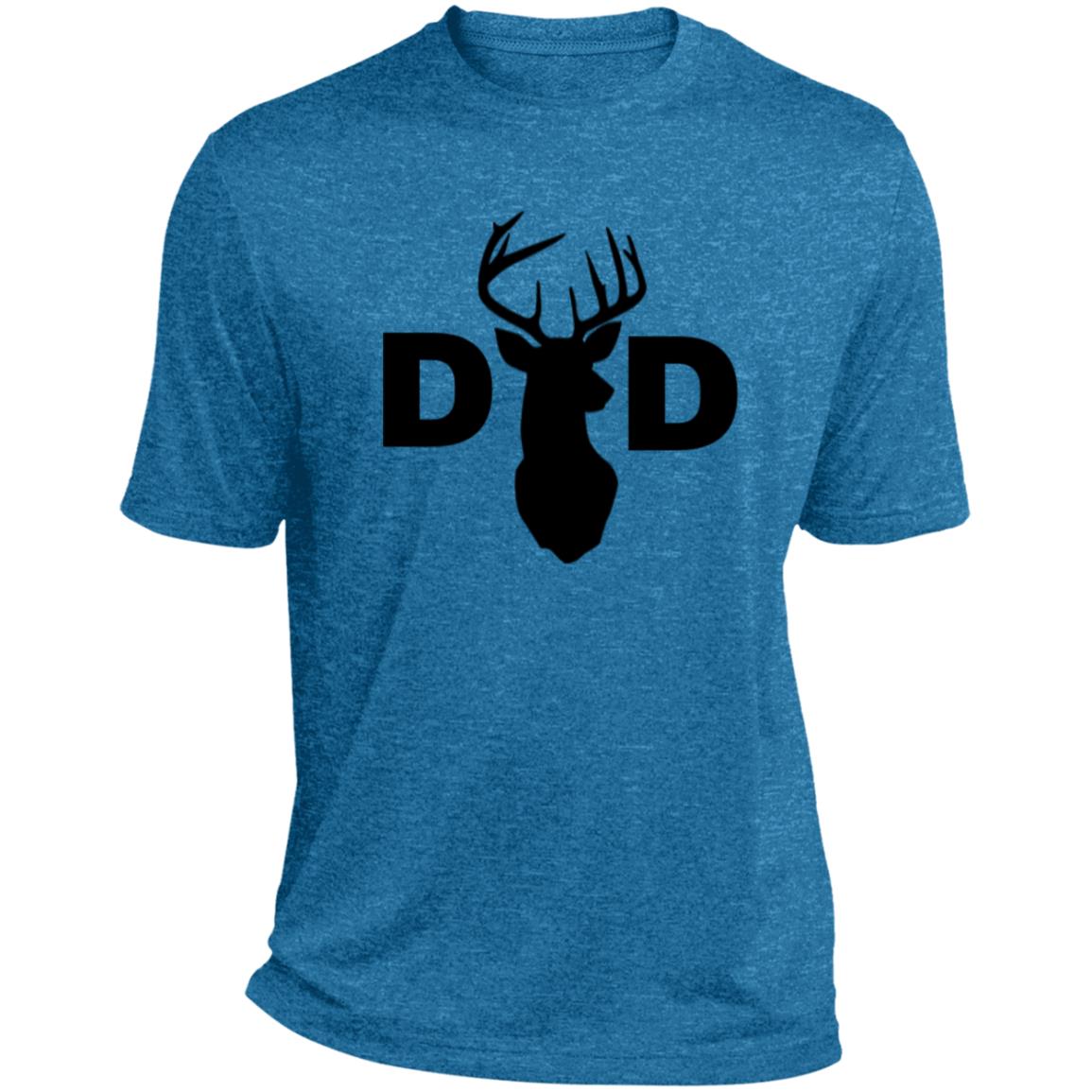 Dad Deer Dad CLOSEOUT -- Heather Performance Tee