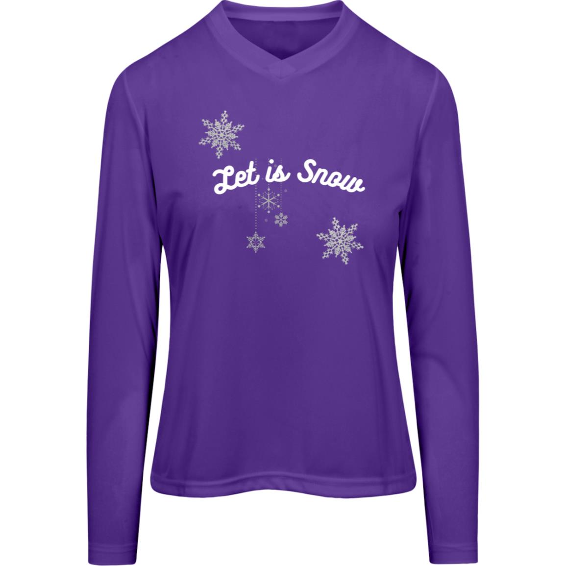 Let is Snow -- Women's Zone Long Sleeve Tee