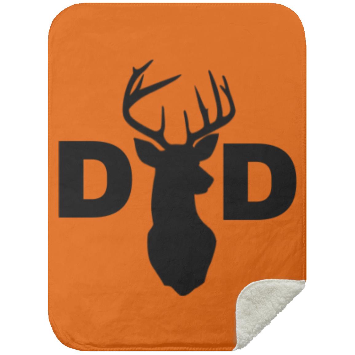 Dad Deer Dad hat MSHS Premium Sherpa Blanket 30x40