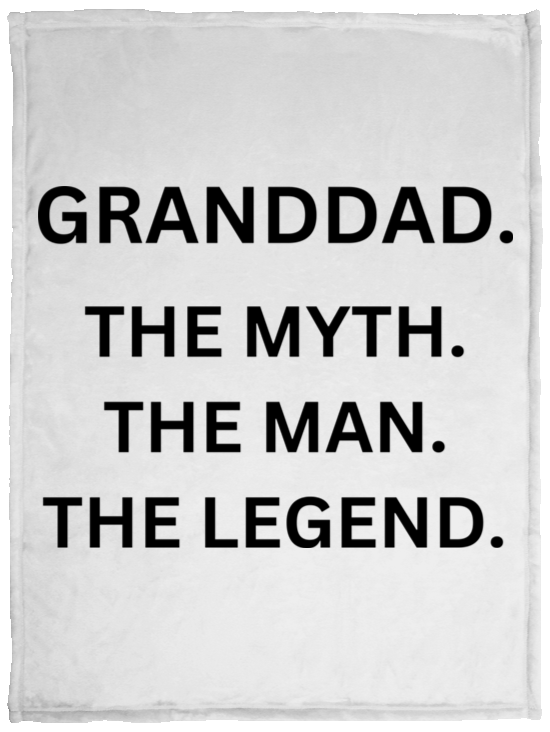 Granddad the Myth VPS Cozy Plush Fleece Blanket - 30x40