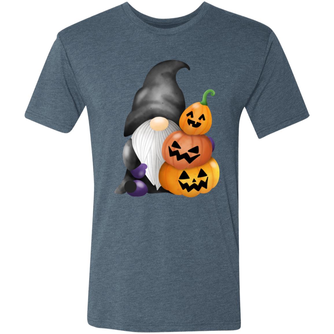 Gnome wJack o' Lanterns NL6010 Men's Triblend T-Shirt