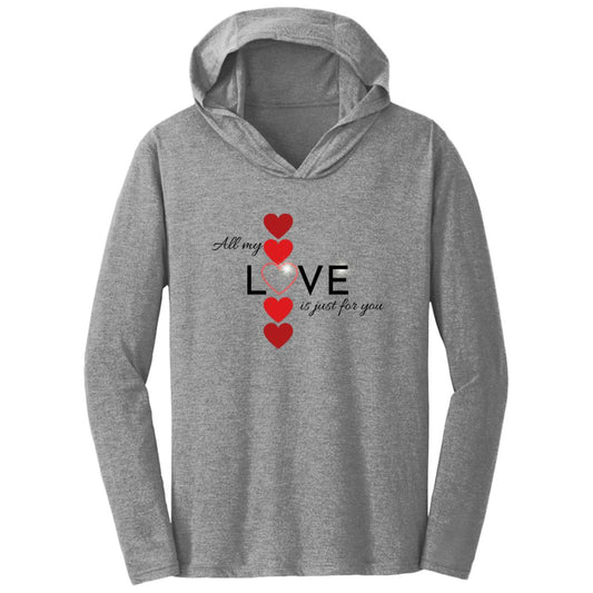 Elegant red hearts no background black t-shirt CLOSEOUT - DM139 Triblend T-Shirt Hoodie