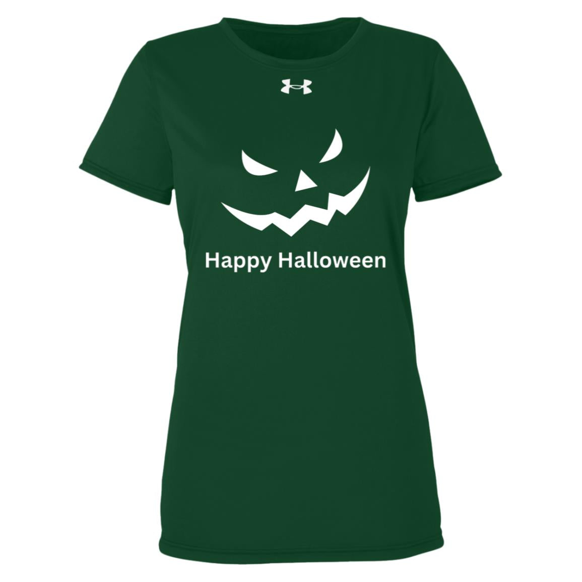 Scary Black Jack o' Lantern 1376847 Under Armour Womens Team Tech Tee