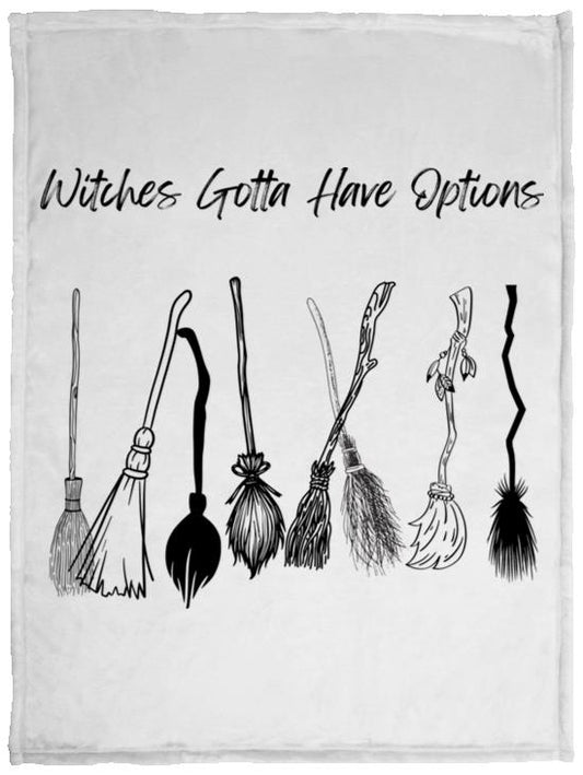 Witches Gotta Have Options VPS Cozy Plush Fleece Blanket - 30x40