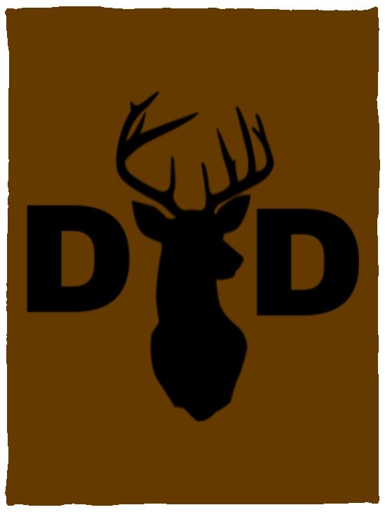 Dad Deer Dad hat VPS Cozy Plush Fleece Blanket - 30x40