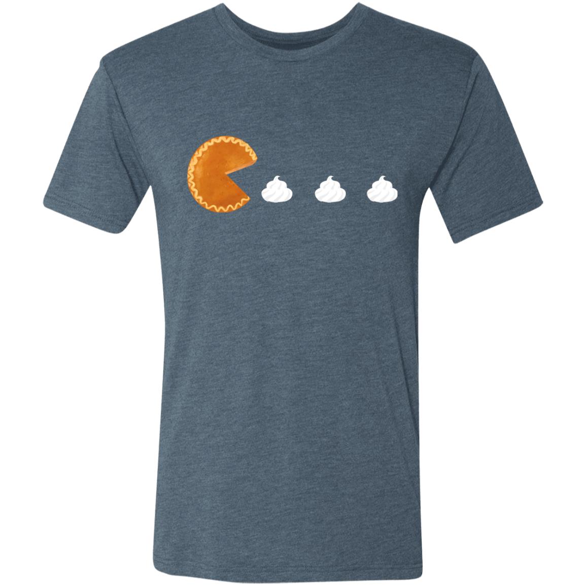 Pumpkin Pac Man -- Men's Triblend T-Shirt