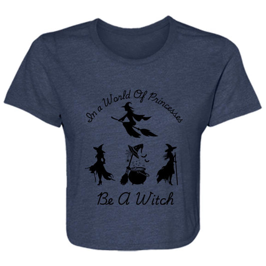 Be a Witch  -- Ladies' Flowy Cropped Tee