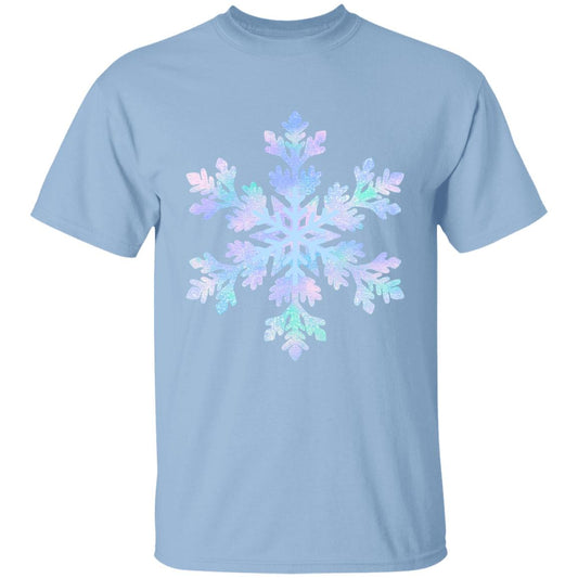 Snowflake blue and purple -- Youth 5.3 oz 100% Cotton T-Shirt