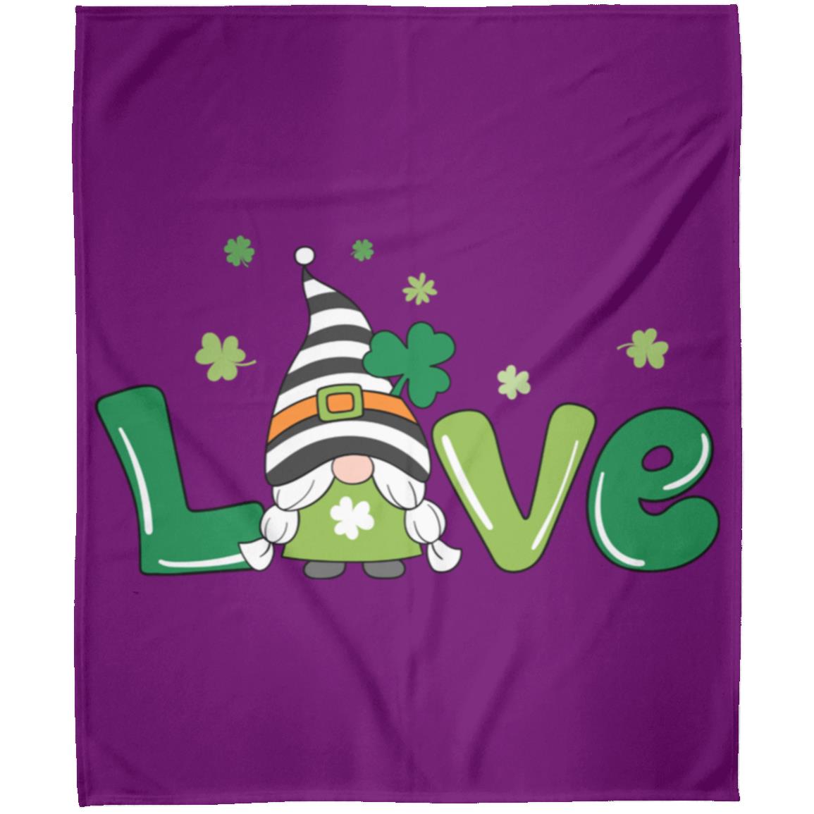 clover love gnome FLM Arctic Fleece Blanket 50x60