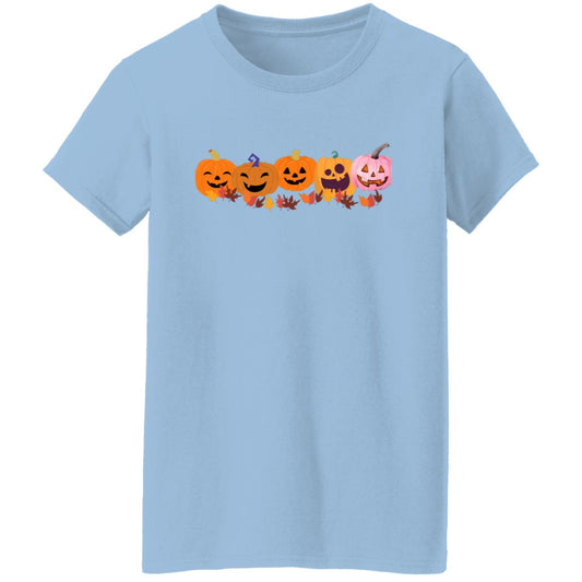 Jack 0 Lanterns in a Row G500L Ladies' 5.3 oz. T-Shirt