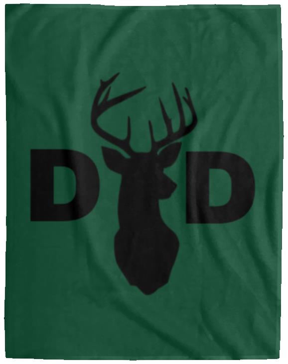 Dad Deer Dad hat VPL Cozy Plush Fleece Blanket - 60x80