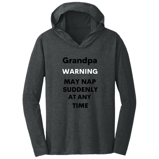 Grandpa naps black DM139 Triblend T-Shirt Hoodie