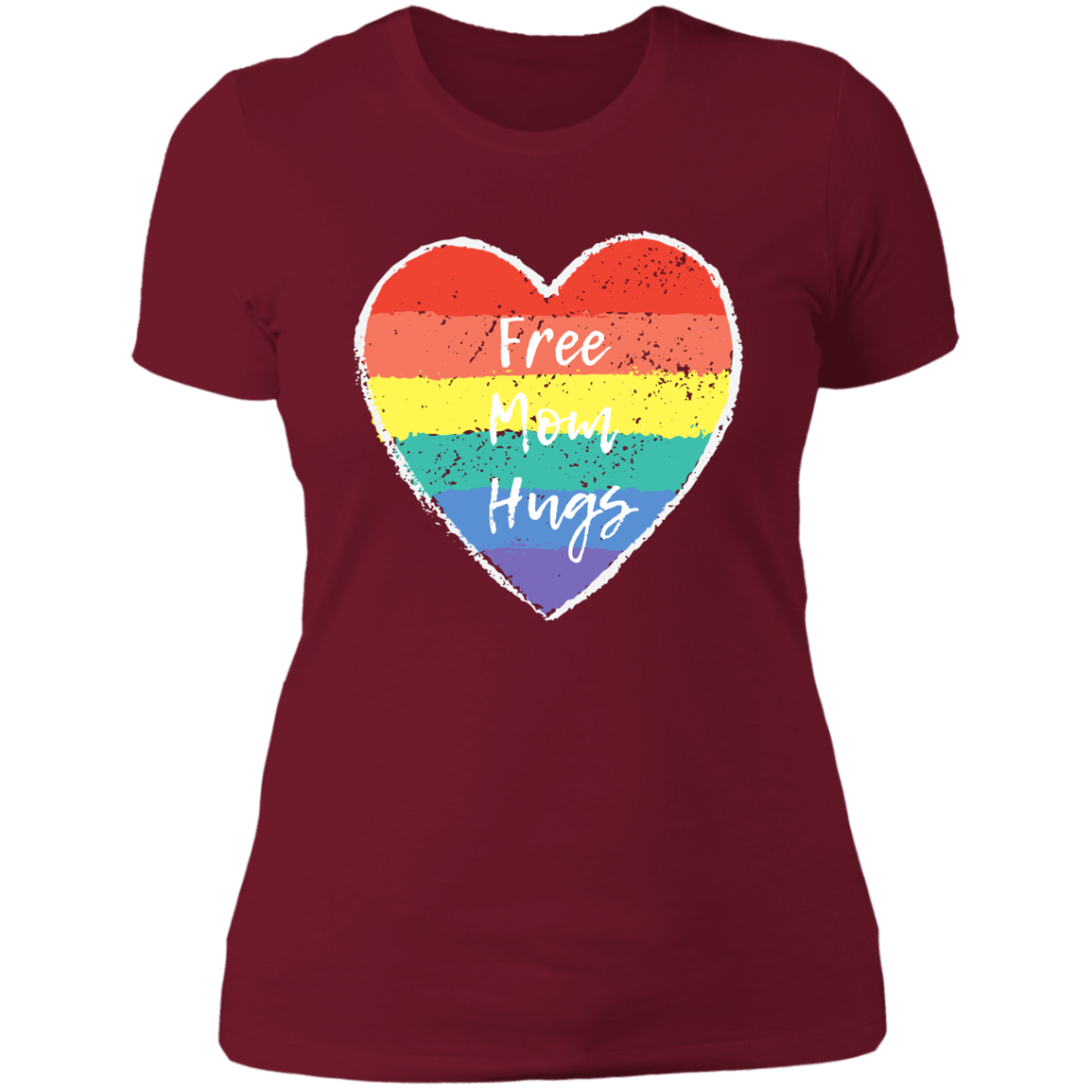 Free Mom Hugs -- Ladies' Boyfriend T-Shirt