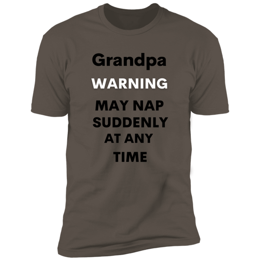 Grandpa naps black NL3600 Premium Short Sleeve T-Shirt