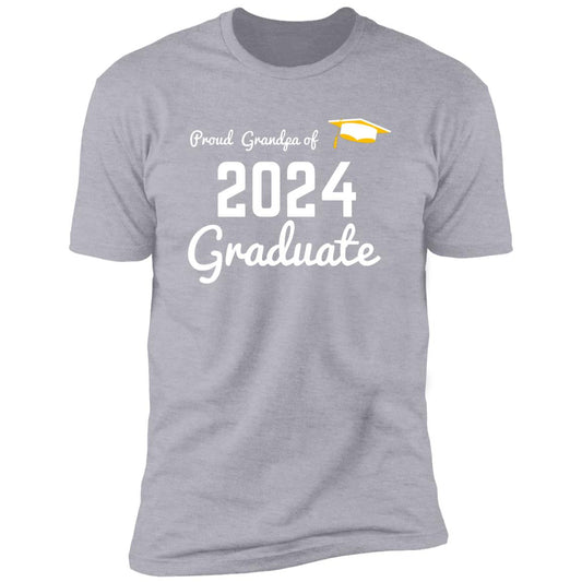 Proud Grandpa -- Graduate 2024 -- Premium Short Sleeve T-Shirt