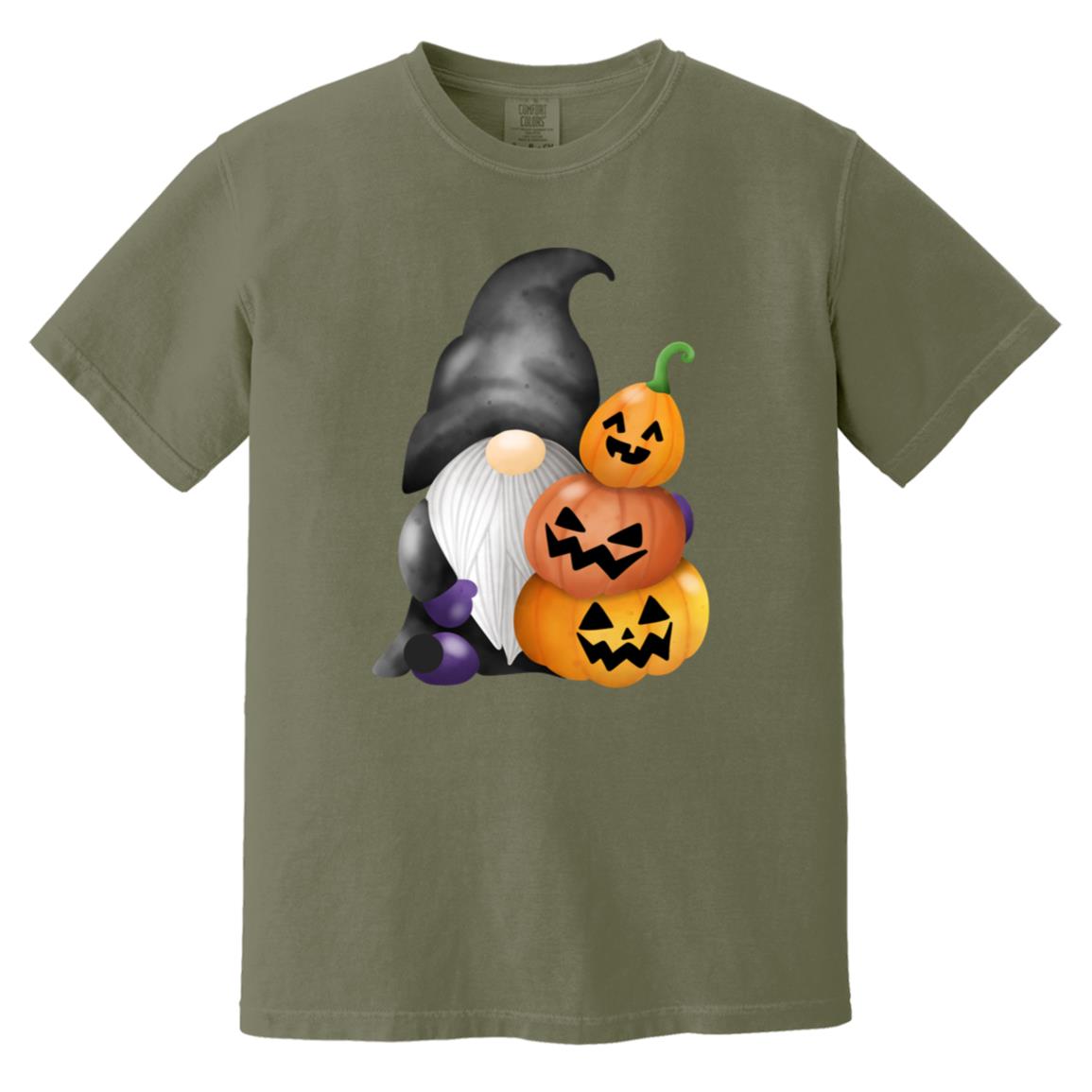 Gnome wJack o' Lanterns CC1717 Heavyweight Garment-Dyed T-Shirt