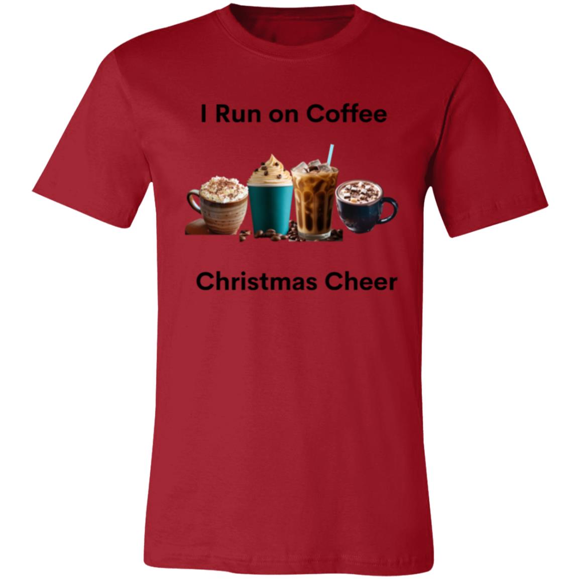 I Run on Coffee Black -- Unisex Jersey Short-Sleeve T-Shirt