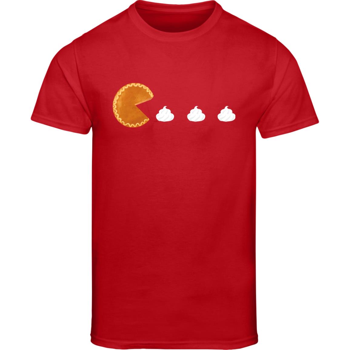 Pumpkin Pac Man -- Champion Adult Short Sleeve Tee