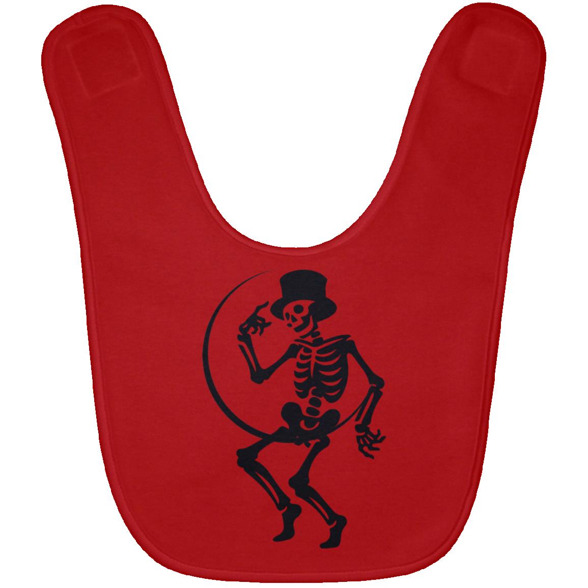 Moon and Skeleton -- Baby Bib