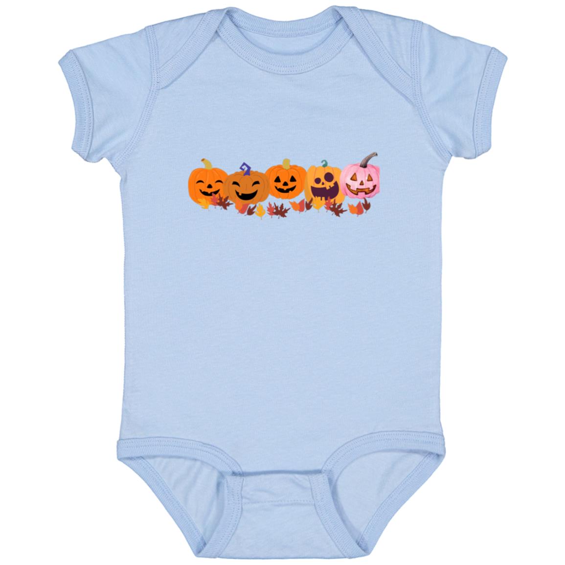 Jack 0 Lanterns in a Row -- Infant Fine Jersey Bodysuit