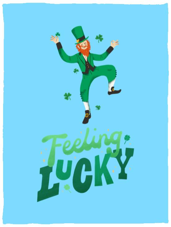 feeling lucky VPS Cozy Plush Fleece Blanket - 30x40