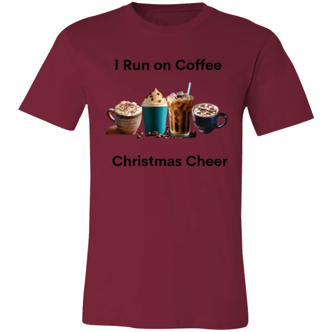 I Run on Coffee Black -- Unisex Jersey Short-Sleeve T-Shirt