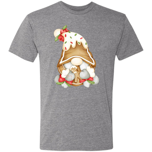 Gingerbread Gnome NL6010 Men's Triblend T-Shirt