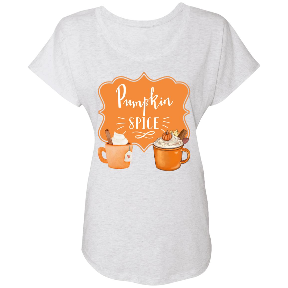 Pumpkin Spice Latte Orange -- Ladies' Triblend Dolman Sleeve