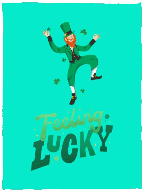 feeling lucky VPS Cozy Plush Fleece Blanket - 30x40